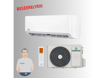 HAMILTON Digital AETHER klíma 3,5 kW beszerelve