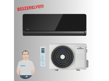 Fisher ART antracit klíma 3,5kW beszerelve