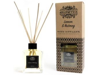 200ml Citrom & Szerecsendió Szobaillatosító Bambuszpálci