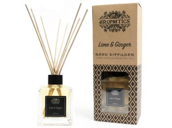 200ml Zöld Citrom & Gyömbér Szobaillatosító Bambuszpál