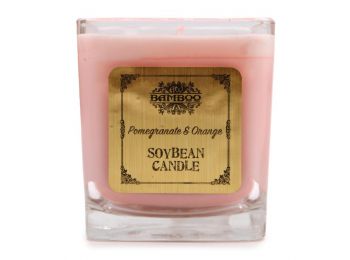 Szójagyertya Üvegben - Gránátalma és Narancs