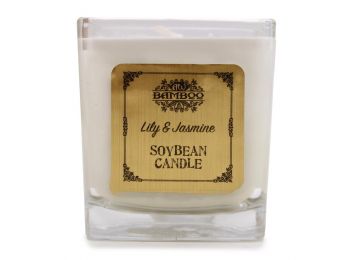 Szójagyertya Üvegben - Liliom és Jázmin