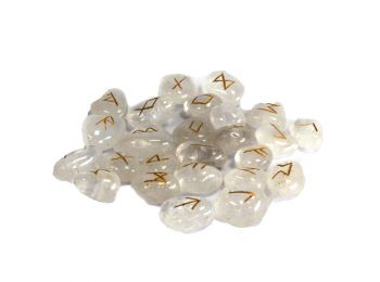 Indiai Rúna Kövek Tasakban- Kristály