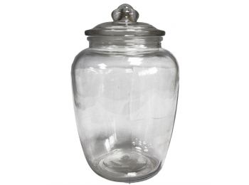 Üveg Tárolóedény - Gömbölyített Klasszikus 15x24.5cm