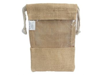 Juta Ablakos Zacskó 25x16cm