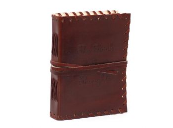 Bőrkötésű  Notesz - Jó Ötletek (15x10