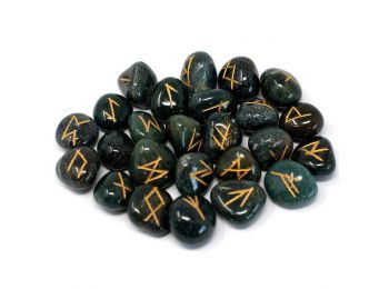 Indiai Rúna Kövek Tasakban - Heliotrop