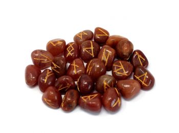 Indiai Rúna Kövek Tasakban - Vörös Aventurin