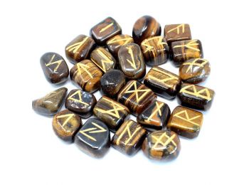 Indiai Rúna Kövek Tasakban - Tigrisszem