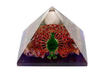 Nagy Orgonit Piramis 70mm - Páva