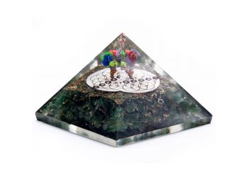 Orgonit Piramis - Zöld Aventurín - Az Élet Virága - 70 m