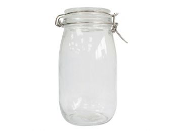 Üveg Tárolóedény-Kapcsos-1500ml