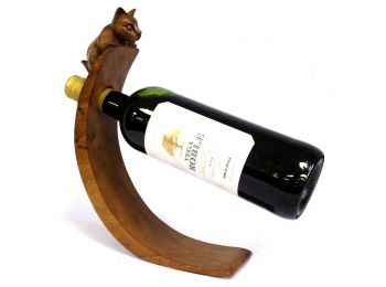 Faragott Egyensúly Bortartó Állvány- Macska