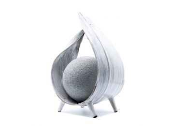 Természetes Kókusz Lámpa- Fehér Súrolt Hurok