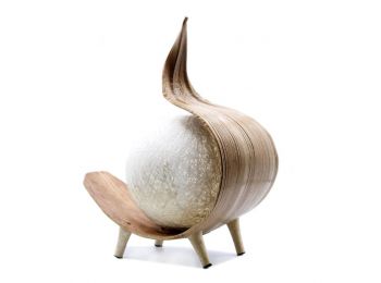 Természetes Kókusz Lámpa- Barna Hullám