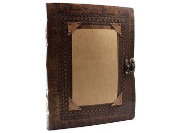 Nagy Bőrkötésű Notesz - Alkalmazható (25x32.5 cm) 200 o