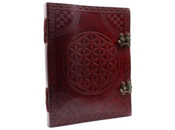 Nagy Bőrkötésű Notesz - Az Élet Virága (25x32.5 cm) 20