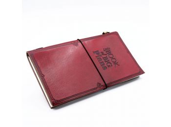 Kézműves Bőrkötésű Notesz  - Nagy Tervek Kis Könyve -