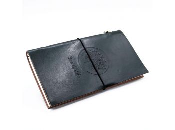 Kézműves Bőrkötésű Notesz  - Az Élet Fája - Zöld (8