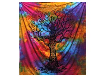 Kettős Pamut Ágytakaró / Falidísz - Téli Fa