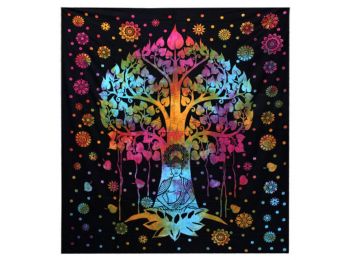 Kettős Pamut Ágytakaró / Falidísz - Bodhi Fa