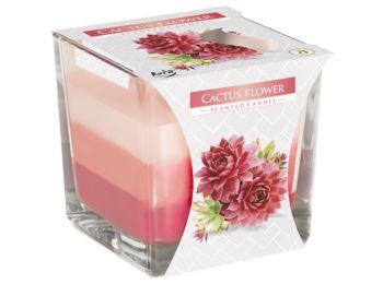 Szivárványos Illatgyertya Üvegben-Kaktuszvirág