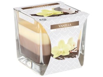 Szivárványos Illatgyertya Üvegben-Vanília