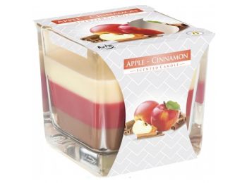 Szivárványos Illatgyertya Üvegben-Alma és Fahéj