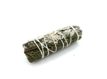 Csomagolt Füstölő Köteg- Fehér Zsálya és Cédrus 10cm