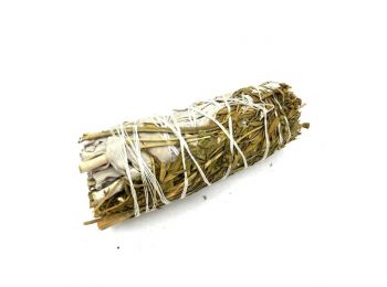 Csomagolt Füstölő Köteg- Fehér Zsálya és Ruda 10cm