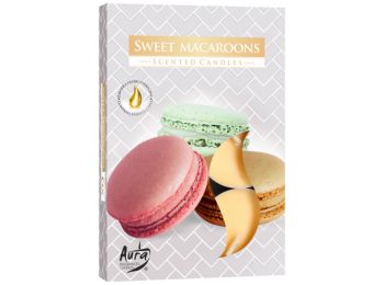 Illatos Teamécses-6 darab- Édes Macaron