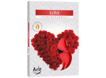 Illatos Teamécses-6 darab- Szeretet