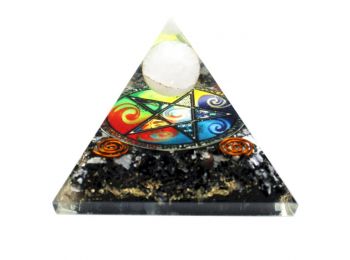 Orgonit Piramis - Éjféli Ötszög - 70mm