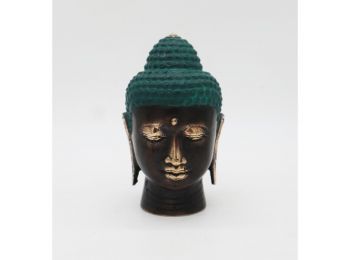 Közepes Antik Bronz Buddha Fej