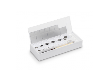 KERN súlykészlet 1 mg - 500 mg, lemez súlyok, OIML E1 súlyosztály, műanyag dobozban