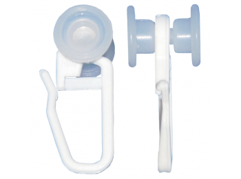 Függönytartó horog nagy görgős