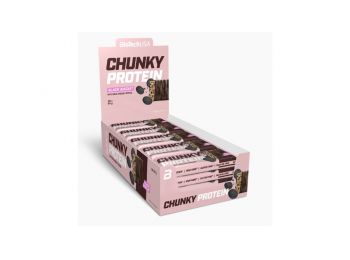 Chunky Protein fehérjeszelet 20x50g Black Biscuit BioTechUS