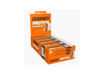 Chunky Protein fehérjeszelet 20x50g Crunchy Caramel BioTech