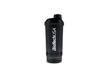 Wave+ Compact Shaker 500 ml (+150 ml) fekete-füst BioTechUS