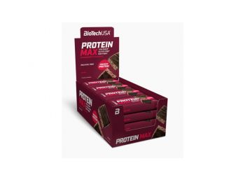 Protein Max fehérjeszelet 16x45g eper BioTechUSA