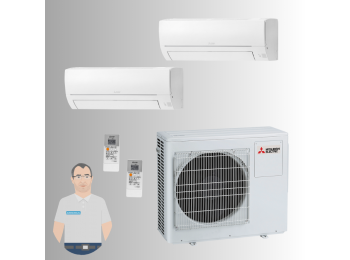 Mitsubishi HA Multi 4,0 kW + 2*MSZ-HR25VF szett