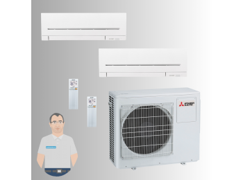 Mitsubishi Multi kültéri 3,3 kW+2*MSZ-AY20VGKP2