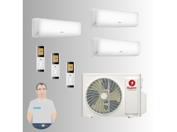 Syen 7,1 kW 3-as multi kültéri+2*SMOH09CH+SMOH12CH