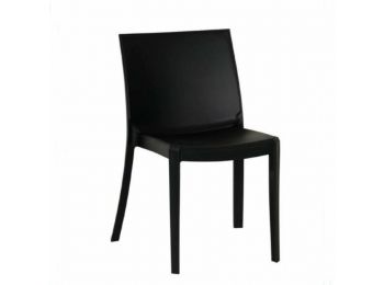 PERLA műanyag fekete szék