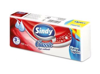 Sindy papirzsebkendő natúr 100db
