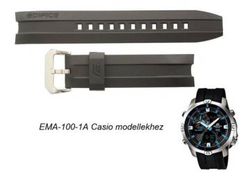 EMA-100-1A Casio fekete műanyag szíj
