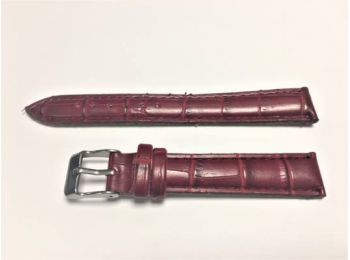 SZ2008  16mm bordó színű  óraszíj