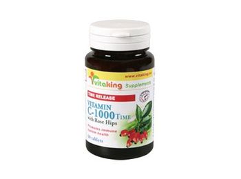 Vitaking c-1000 csipkebogyó tabletta nyújtott 60db