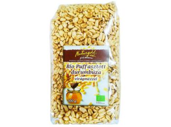 Naturgold bio puffasztott durumbúza mézes 200g