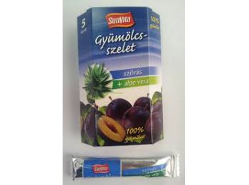 Sunvita gyümölcs szelet szilvás+Aloe 5X15g